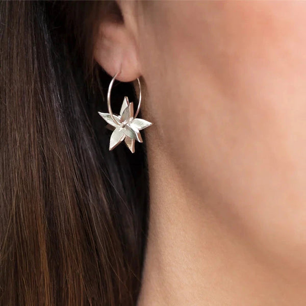 Star Anise Earrings | Sterling Silver