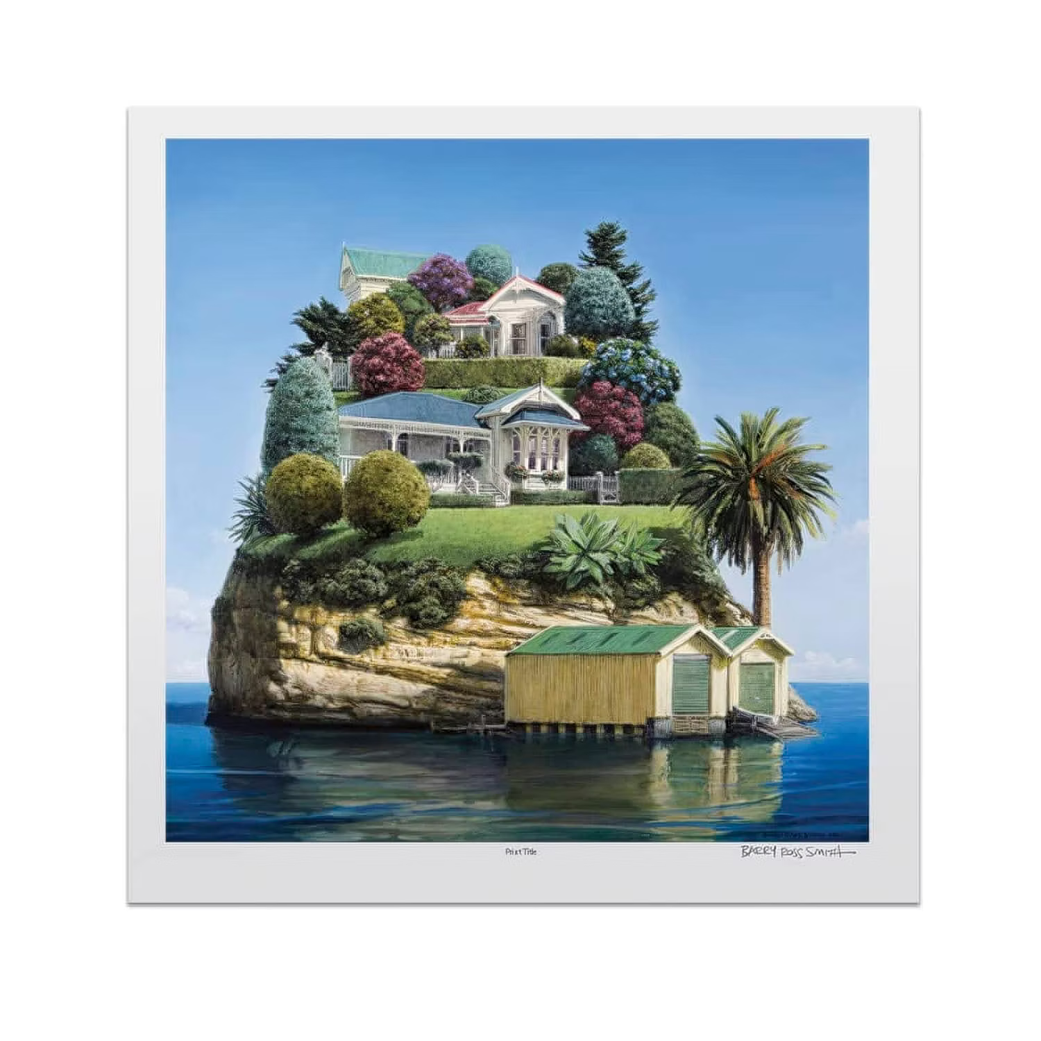Waterfront Villas | Fine Art Matboard Print