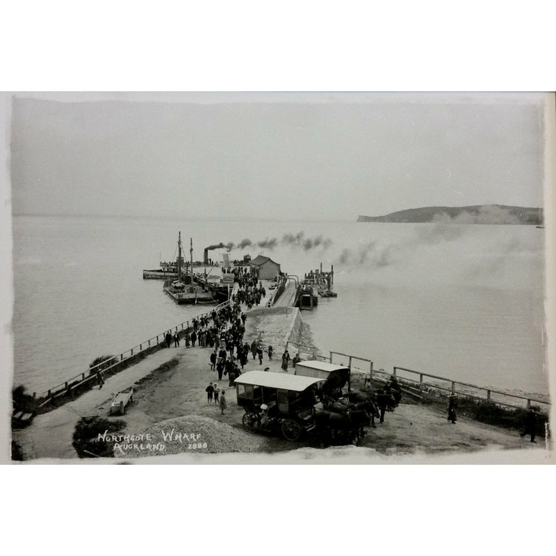 Historical Photo Northcote Point Wharf Auckland 1910 By William A Price ...