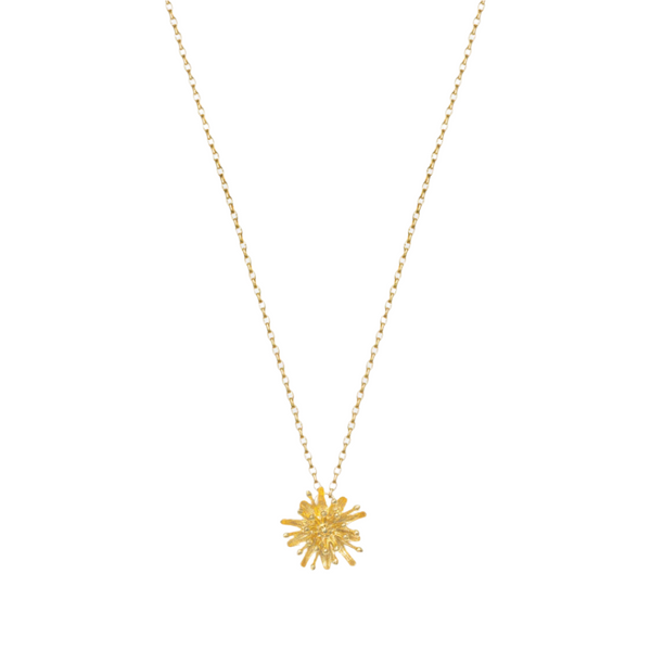 Mt Cook Lily Necklace Simple 22ct Gold Plate