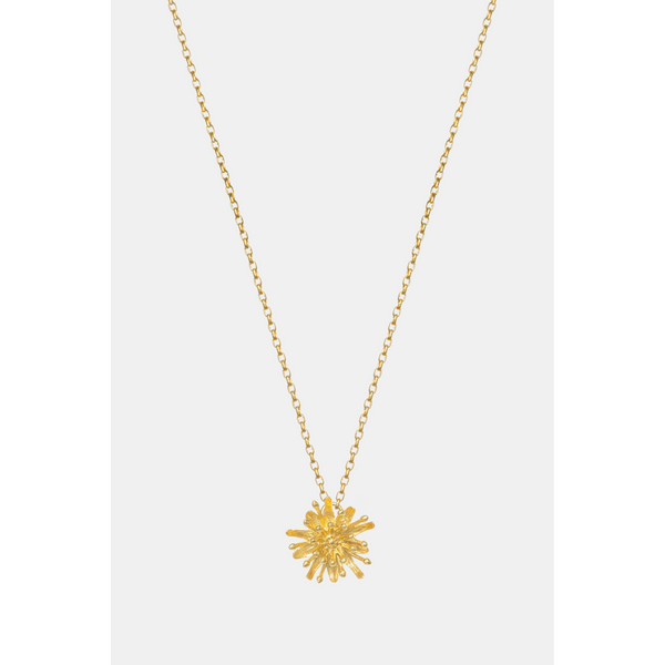 Mt Cook Lily Necklace Simple 22ct Gold Plate