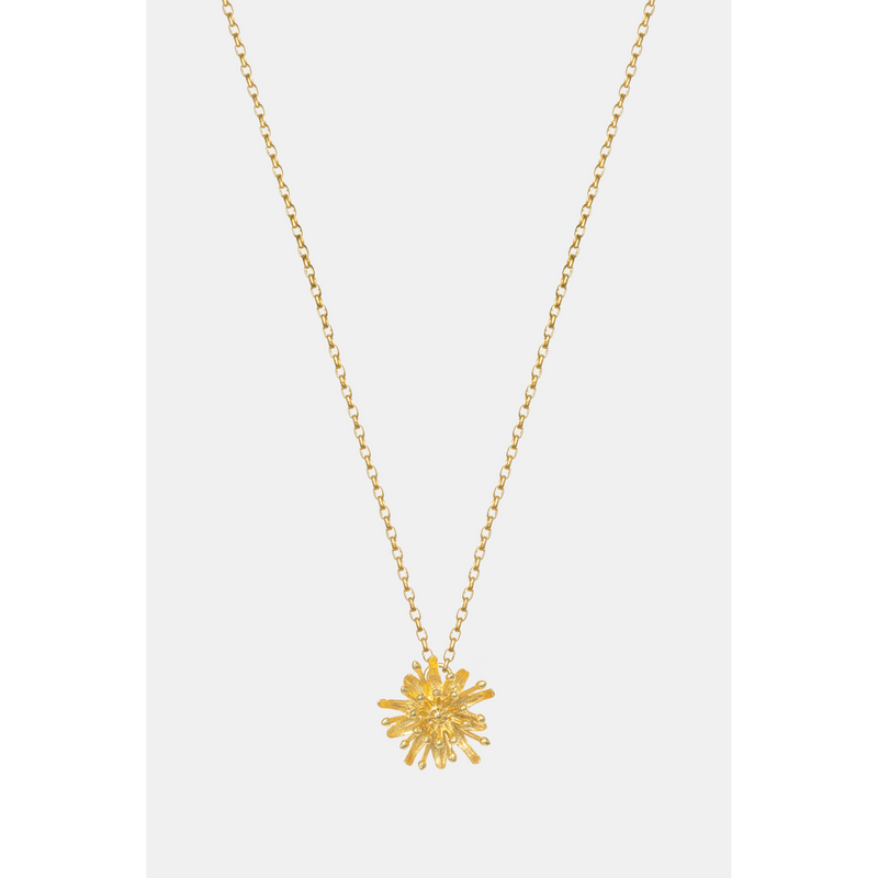 Mt Cook Lily Necklace Simple 22ct Gold Plate
