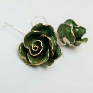 Medium Rose Earrings