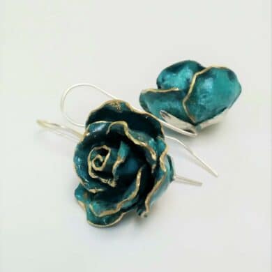 Medium Rose Earrings