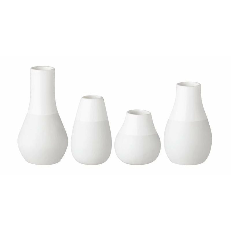 White Mini Vases Set Of 4
