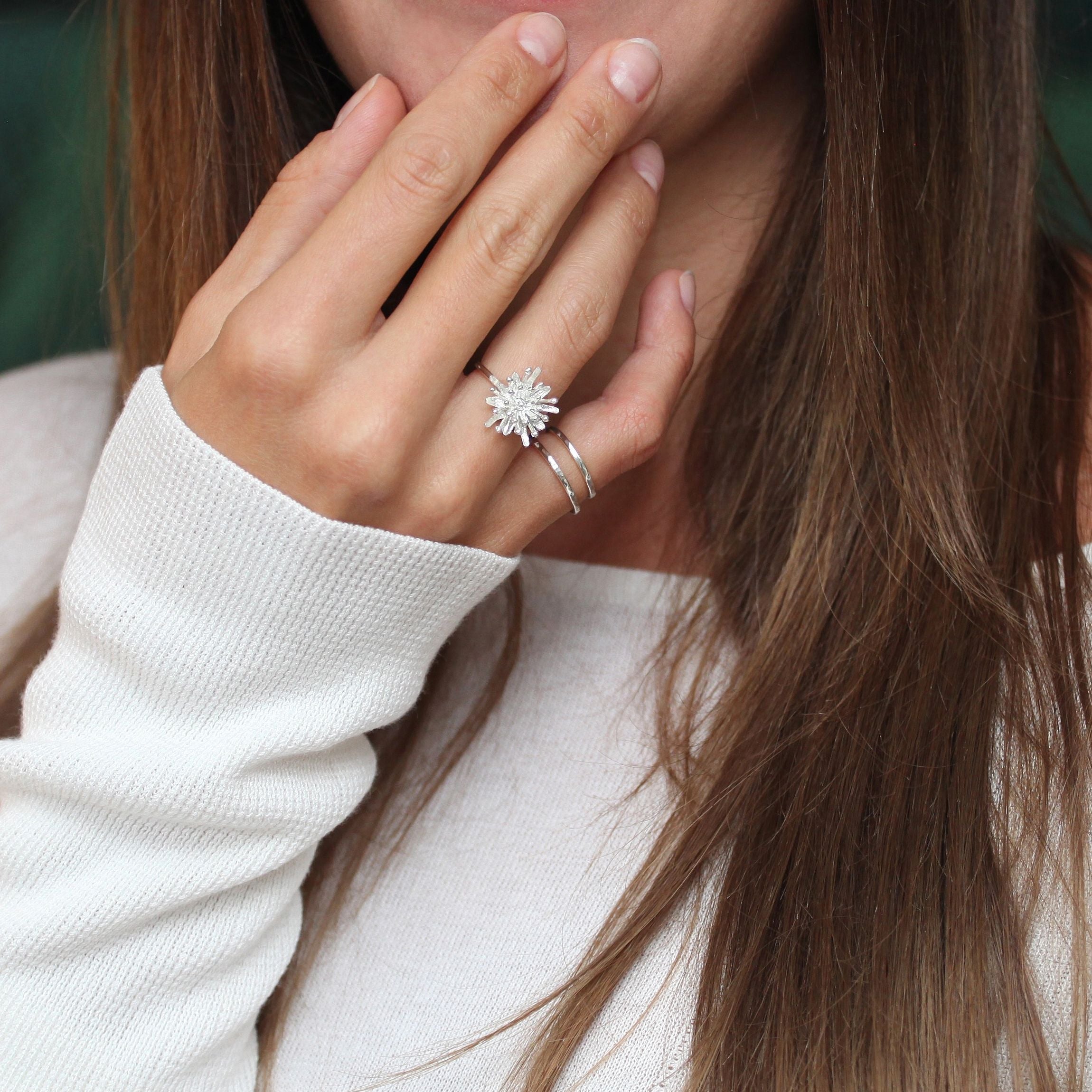 Mt Cook Lily Ring | Sterling Silver