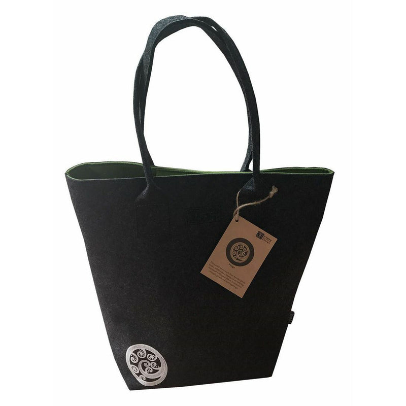 EcoFelt Shoulder Tote Bags With Motif