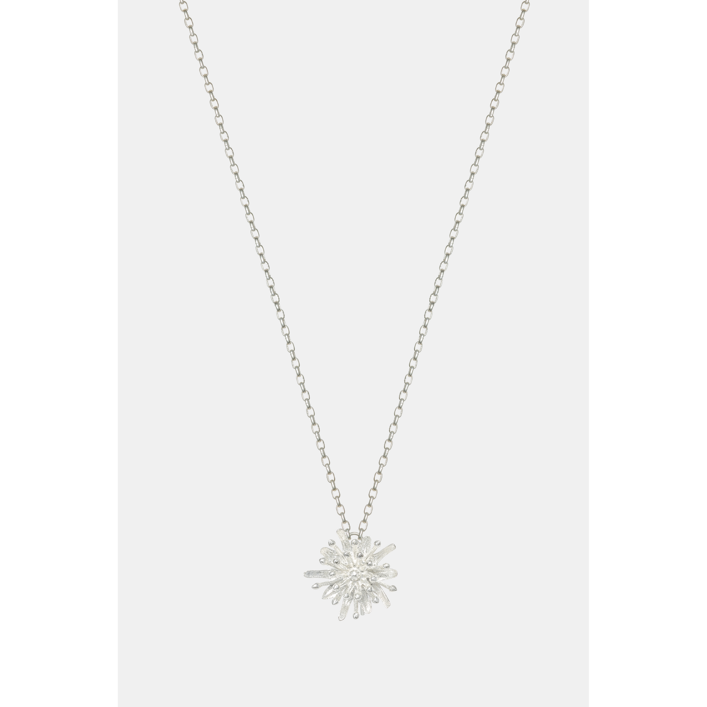 Mt Cook Lily Necklace Simple | Sterling Silver