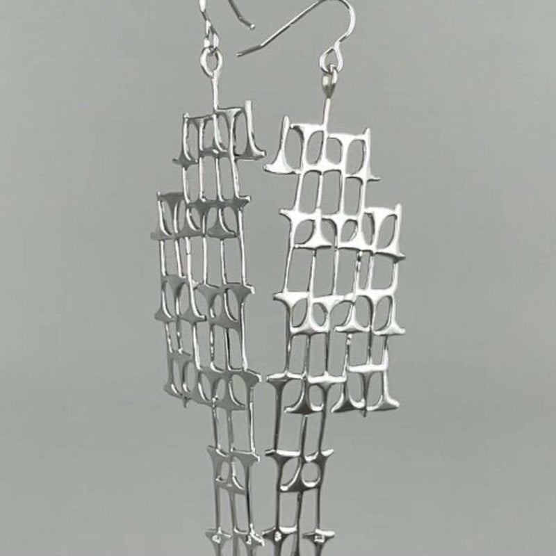 Architecture Sterling Silver Earrings