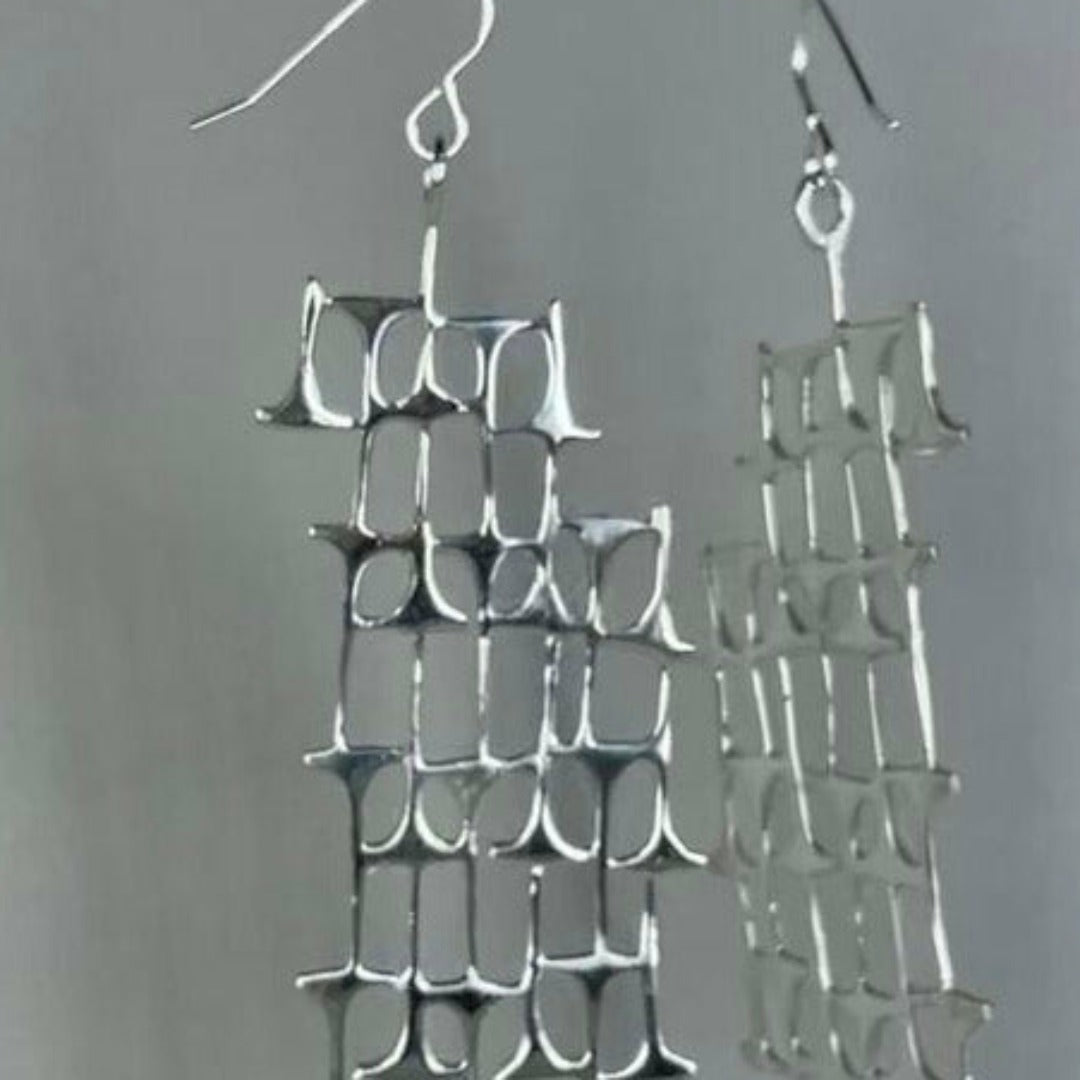 Architecture Sterling Silver Earrings