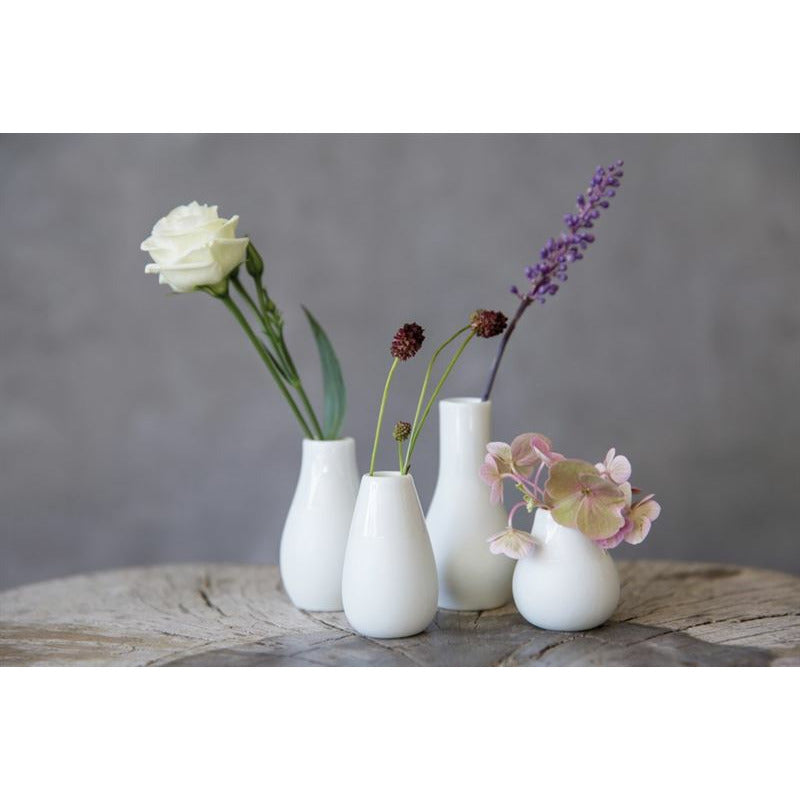 White Mini Vases Set Of 4