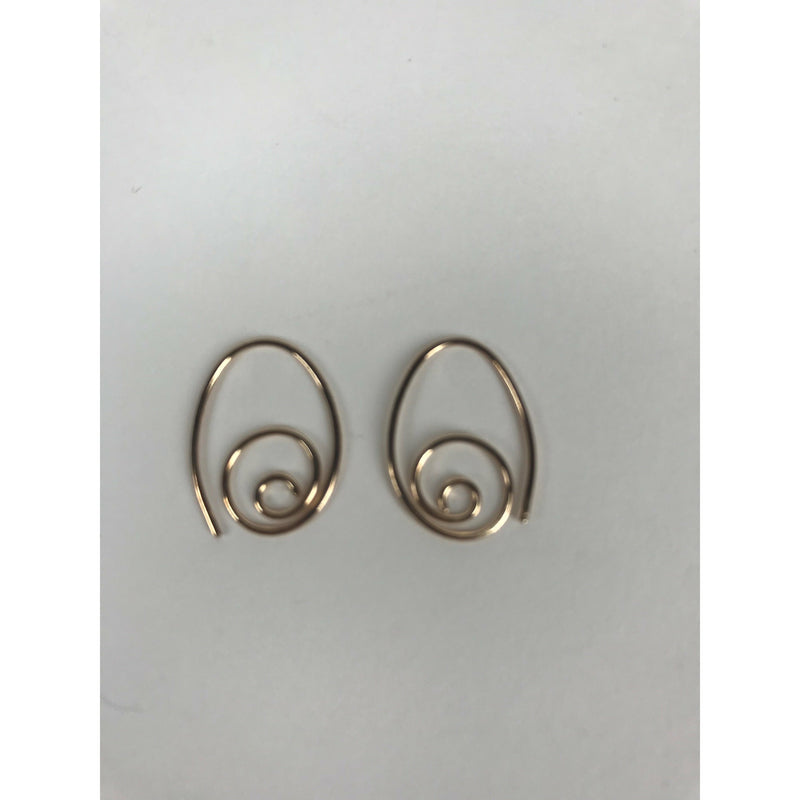 Elliptical Spiral Earrings