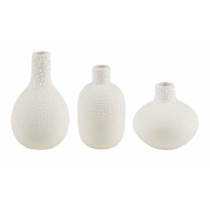 Pearl Mini Vases Set Of 3