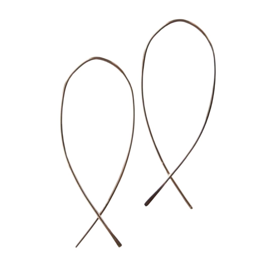 Silverfish Crossover Earrings