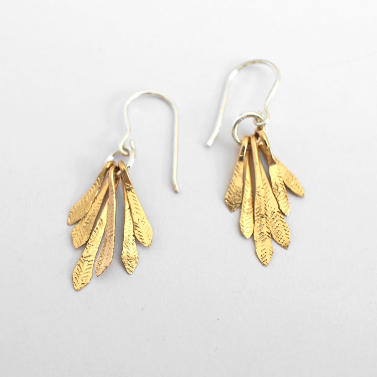 Flutter Earrings Gold