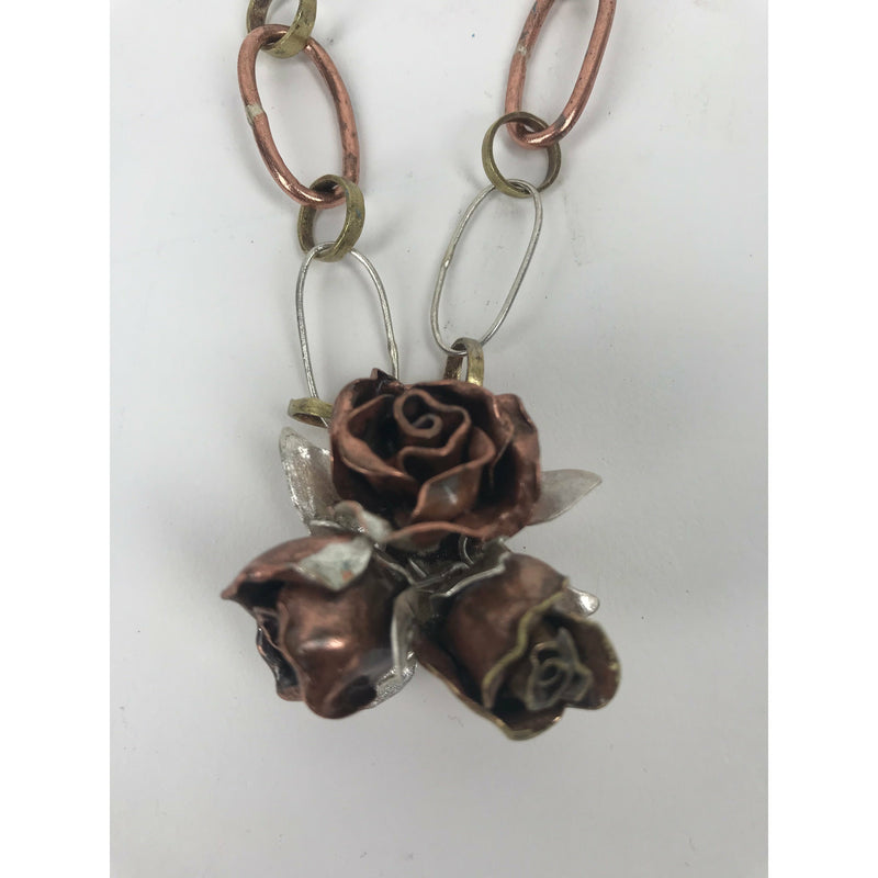 Triple Rose Necklace
