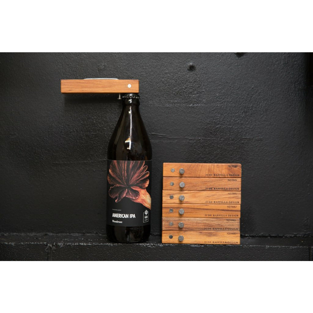 Magnetic Rimu Bottle Opener