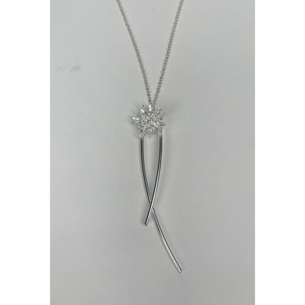 Mt Cook Lily Necklace Stem Sterling Silver