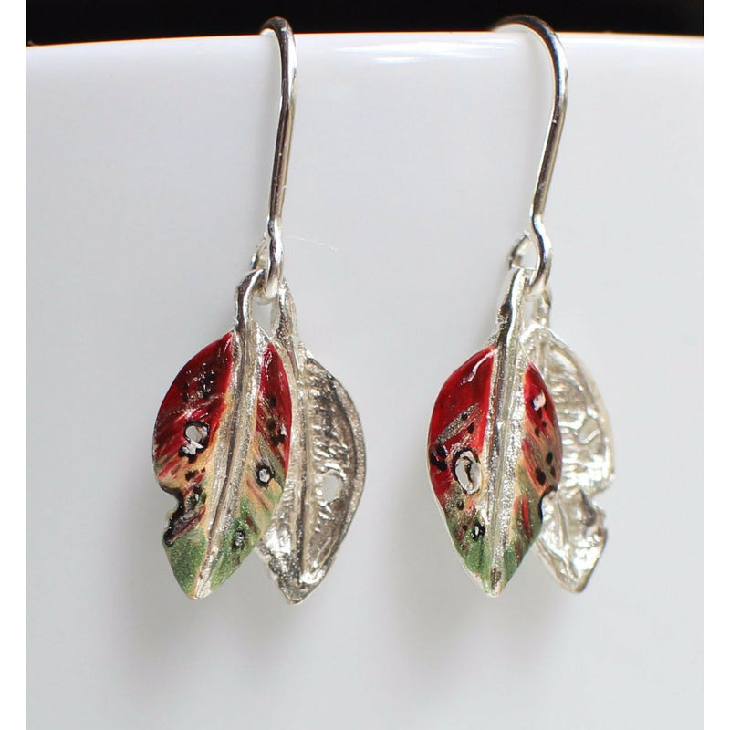 Pohutukawa Leaf Earrings & Necklace