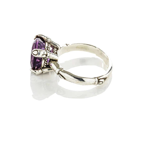 Candy Gemstone Ring Purple Amethyst