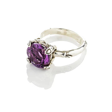 Candy Gemstone Ring Purple Amethyst