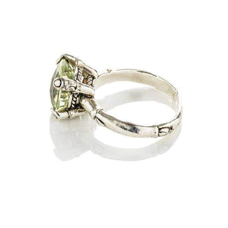 Candy Gemstone Ring Pale Green Amethyst