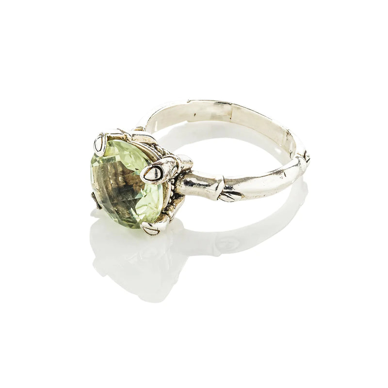 Candy Gemstone Ring Pale Green Amethyst