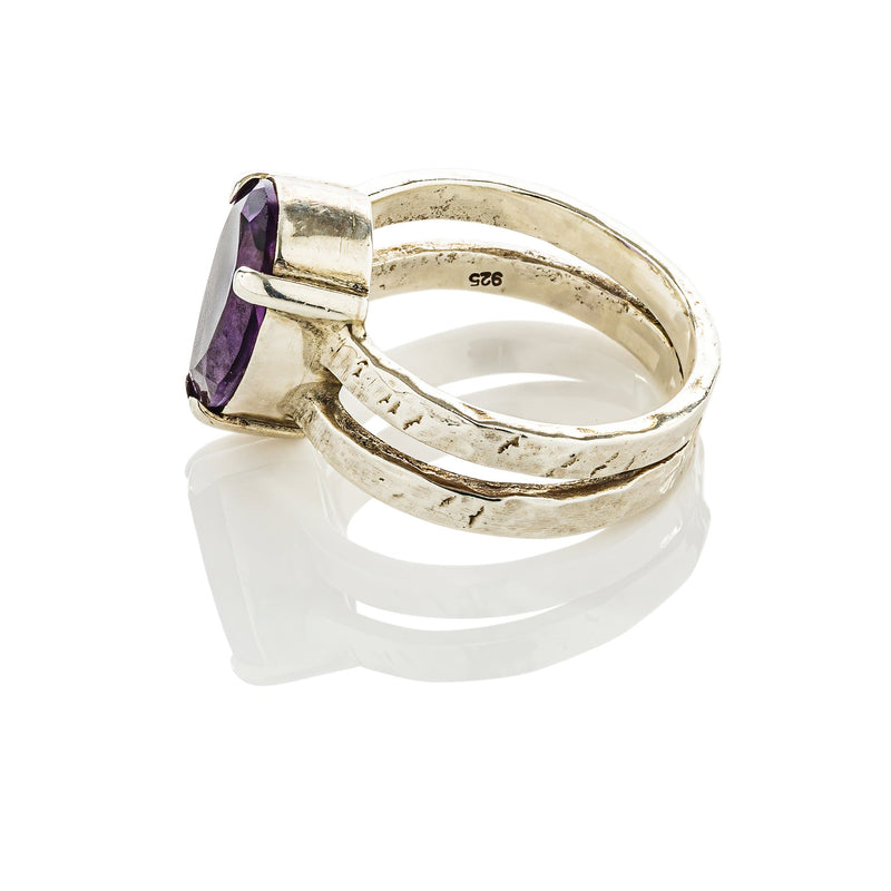 Venus Ring Purple Amethyst Silver