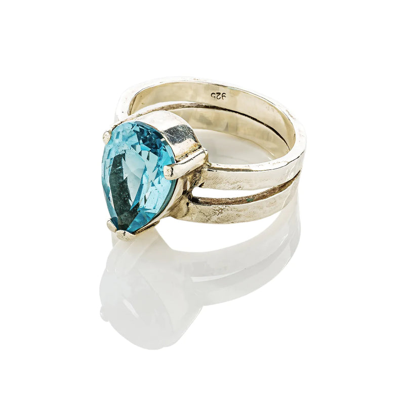 Venus Ring Blue Topaz Silver