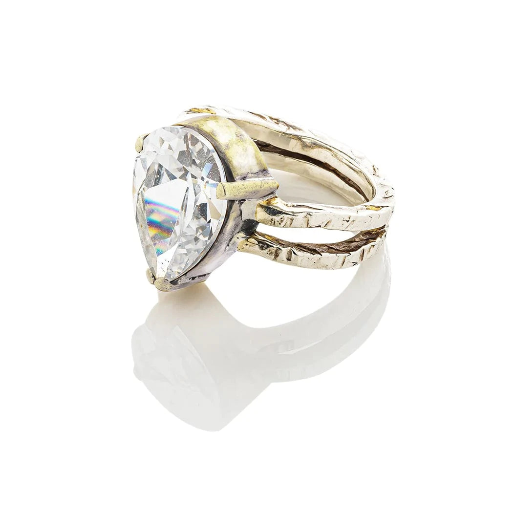 Venus Ring Silver Crystal Quartz