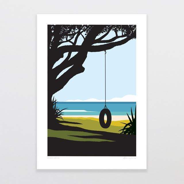 Beach Swing Art Print