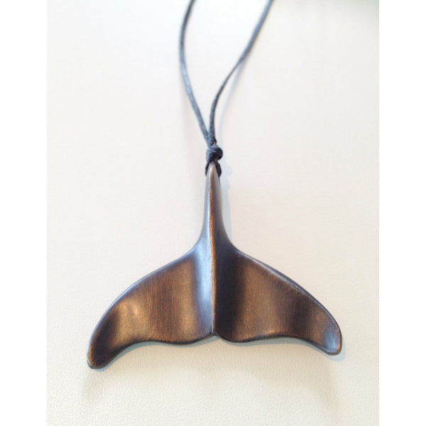 Bronze Whale Tail Pendant